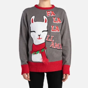 Fashion Fur Pets - Matching Human Ugly Xmas Sweater - Fa La La Llama
